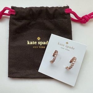Kate Spade Rose Gold Hoop Earrings